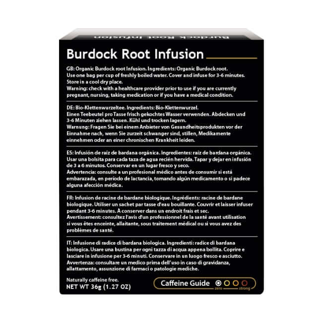 Organic Burdock Root Infusion back