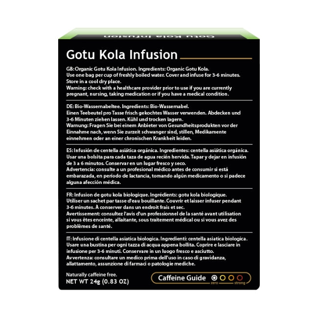 Organic Gotu Kola Infusion back
