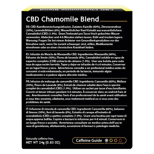 CBD Chamomile Blend back